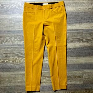BANANA REPUBLIC straight leg mustard Martin fit pants size 10